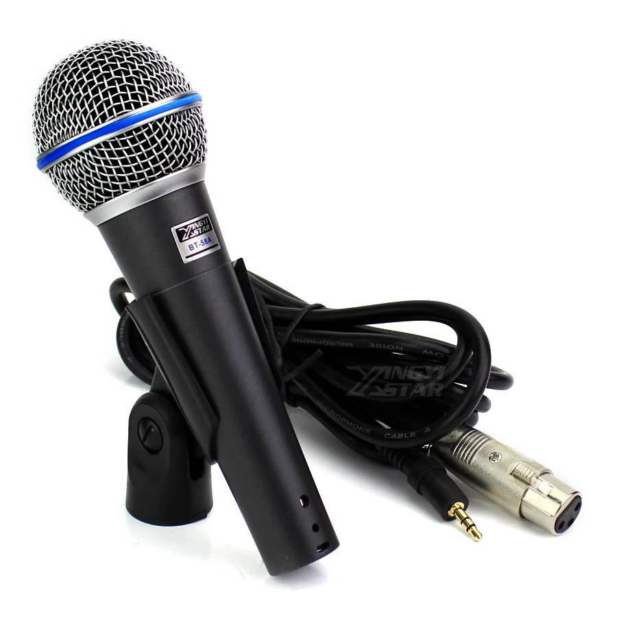 BT58A Professional Cardioid Vocal Dynamic Mic Handheld Karaoke Microphone 3.5mm Jack Mike For Beta58A BETA 58A 58 A Singer Sing