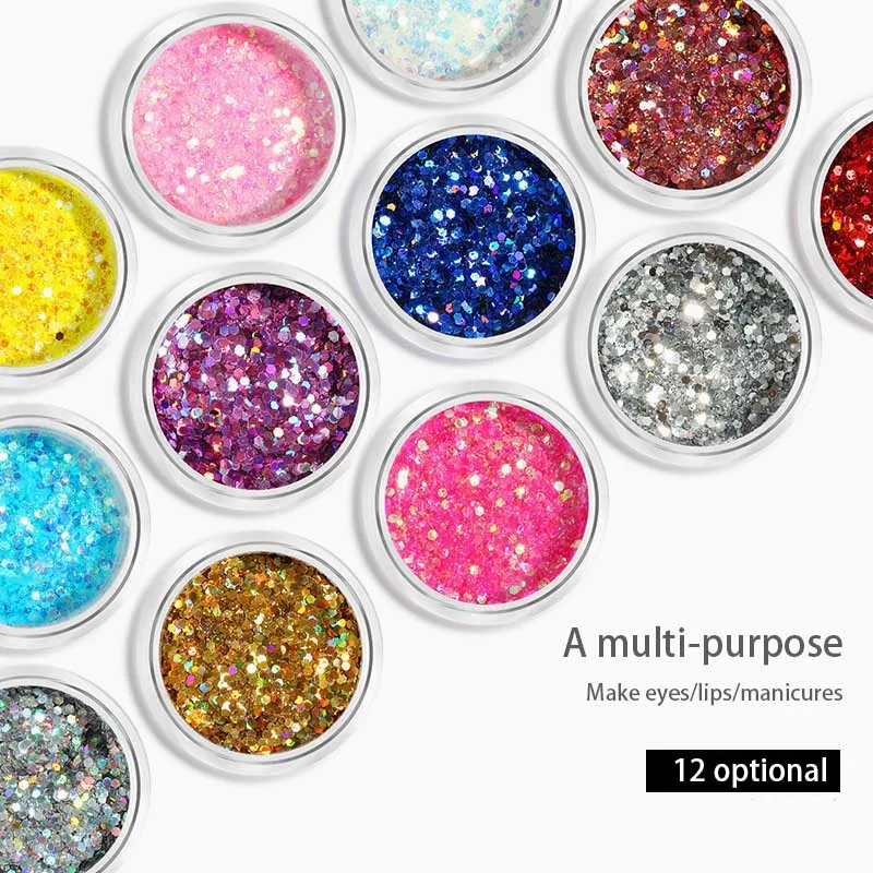 

DIY Charm Dust For Nail Art Decorations Laser Mixed Nail Glitter Powder Sequins Shinning Colorful Nail Flakes Nail Art Tools