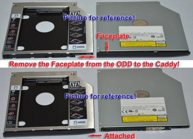 NIGUDEYANG 2nd жесткий диск HDD SSD IDE/SATA HDD Caddy адаптер для ноутбука Asus X540 X540S X540SA X540L X540L-SI3020SP X540LA X751 X751LAV X751LD