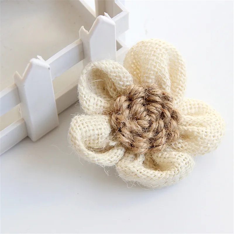 

Artificial Flowers Handmade Linen Flowers Rose Flower Wedding Party Decorations Festive & Party Supplies