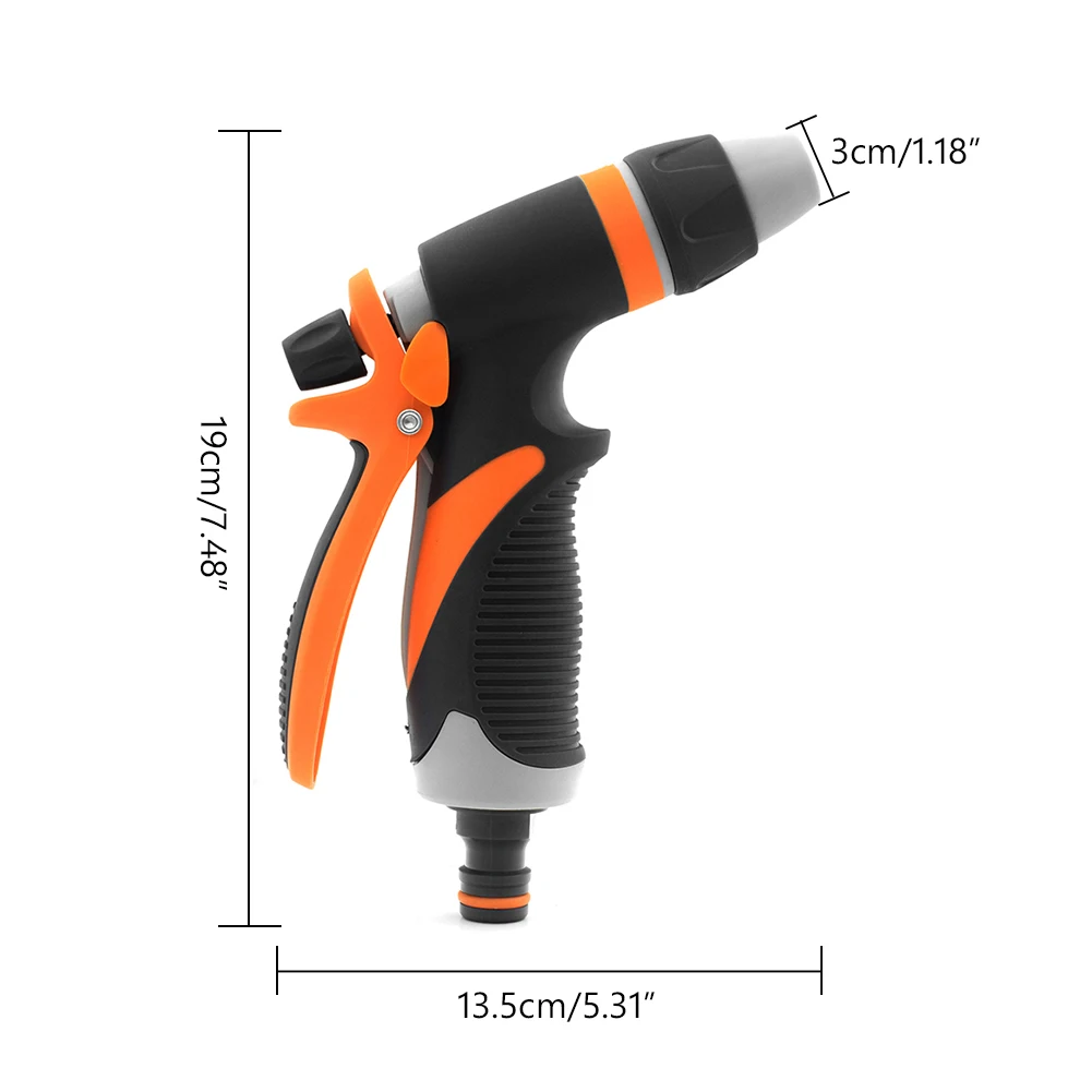 Регулируемая 4/iPhone 7 Plus/8 Узор Сад водяной пистолет шланг сопла шланг для полива спрей пушка портативный многофункциональный опрыскиватель для труб высокого давления - Цвет: 4 Watering settings