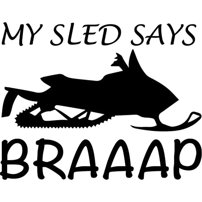 23 9 см * 18 6 наклейка My Sled говорит на лыжах Ду Арктический Кот снегоход звук снега