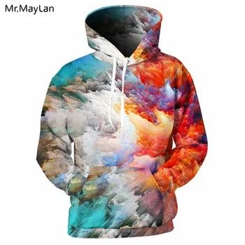 

Fashion 3D Hoodies Men Color Painting 3D Print Leisure Hoody Sweatshirt Novelty Jumpers Hipster Top Streetwear Harajuku Pullover