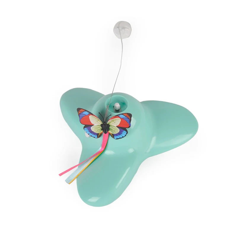 Hipet Electric Cat Toys Automatic Rotating Colorful Butterfly