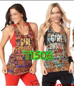 

S M L Woman Dance vest Sunrise Loose Tank racerback pink T1253