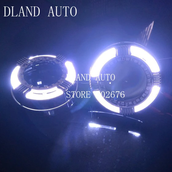 

DLAND HIGH TEMPERATURE RESISTANT PROJECTOR BEZEL SHROUDS MASK TYPE BATMAN WITH LED ANGEL EYE HALO