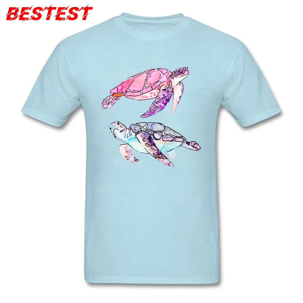 201896Ydrawing turtle T Shirt Fitness Tight Designer O Neck 100% Cotton Fabric Tops Shirt Top T-shirts for Men VALENTINE DAY 201896Ydrawing turtle light