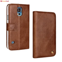 Case for Samsung Galaxy S5 Neo Cover Flip Genuine Leather Covers for Samsung S5 G900 Detachable Magnetic Wallet Capa Funda Coque