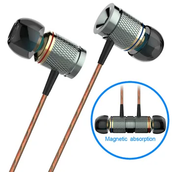 

X53M Magnetic Absorption In-ear Earbuds Noise Cancellation Stereo Music Earphones With Microphone Drop Shipping