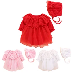 Brand New Jumpsuit+hat Newborn Toddler Infant Kid Baby Girl Lace Jumpsuit Princess Party Skirt Outfit Set Long Sleeve Clothes Brand New Jumpsuit+hat Newborn Toddler Infant Kid Baby Girl Lace Jumpsuit Princess Party Skirt Outfit Set Long Sleeve Clothes