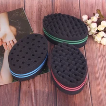 Новая расческа-щетка для локон, губка, волшебные Скручивающиеся замки, дреды, Парикмахерская, для плетения волос, двухсторонний, афро, инструменты для плетения волос