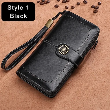 

Hot Sale female Clutch Leather Wallet Female Long Zipper Purse Strap Money Bag For iPhone 7 5162-71
