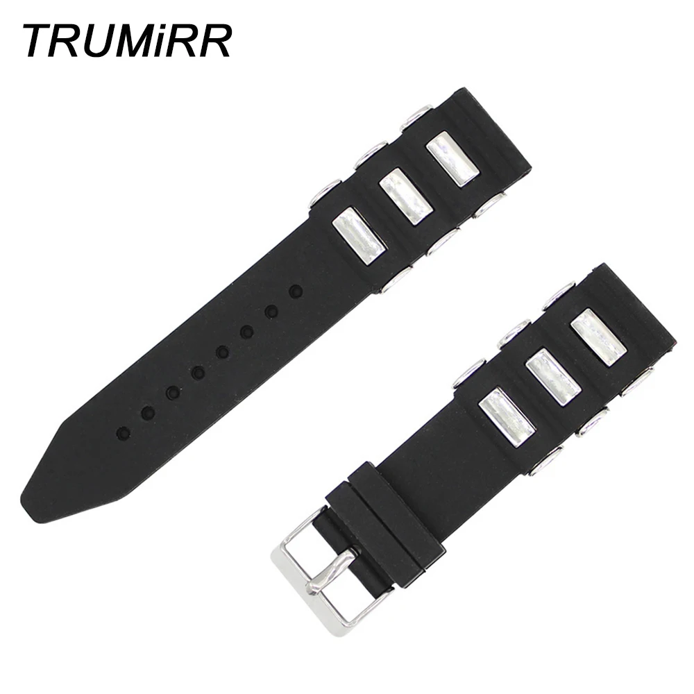 Ремешок силиконовый для наручных часов 22 мм + инструмент Moto 360 2 46 Samsung Gear R380 Neo R381 Live