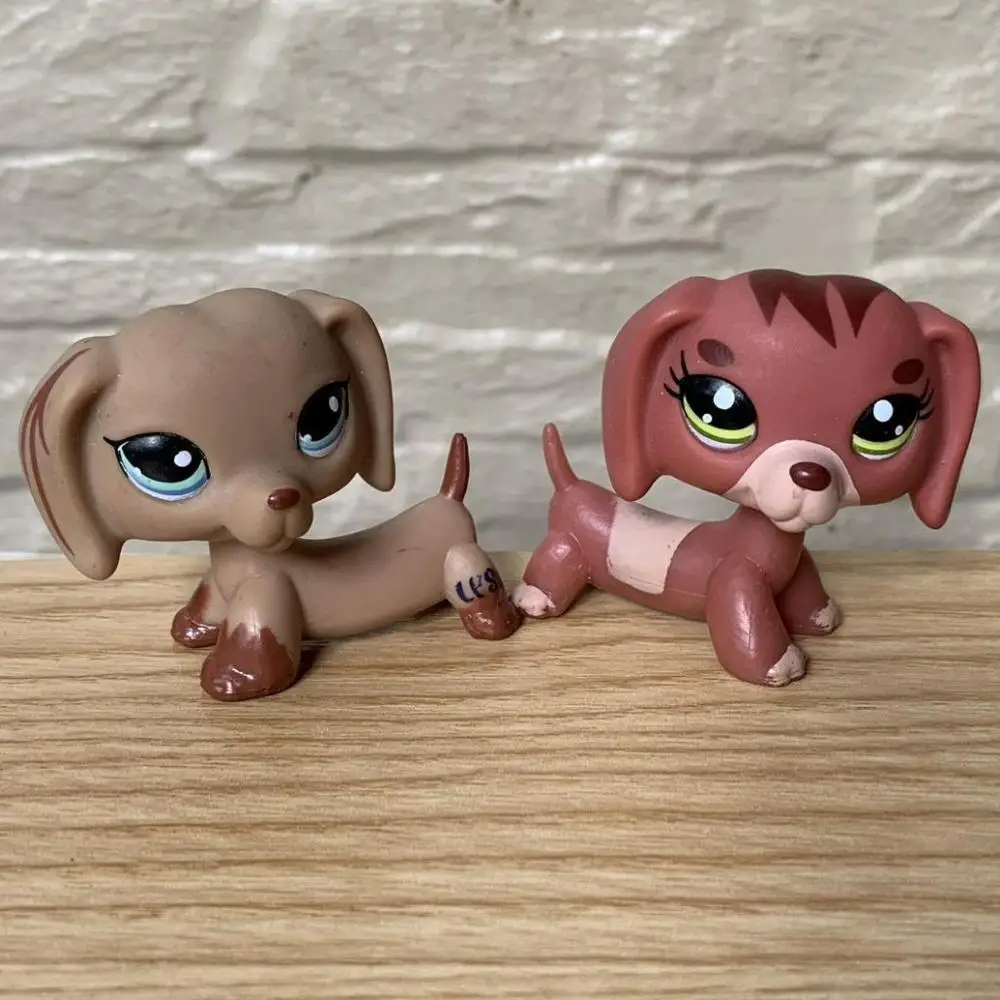 

BIXE CUTE DOLL Model LPS Lot 2PCS PET SHOP AUTHENTIC PuppyDog Animal Figures PEG LPS TOY For Children