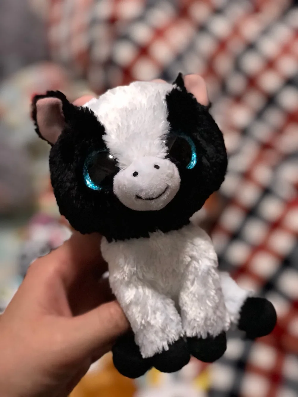 

6" 15cm Ty Beanie Boos Butter White Cow Stuff Toy Soft Plush Animal Toys Collectible Doll Christmas Gift For Kids