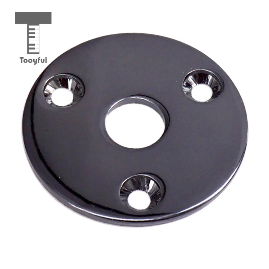 Tooyful 2pcs Universal Electric Guitar Jack Bass Output Socket Plate Plug Cover