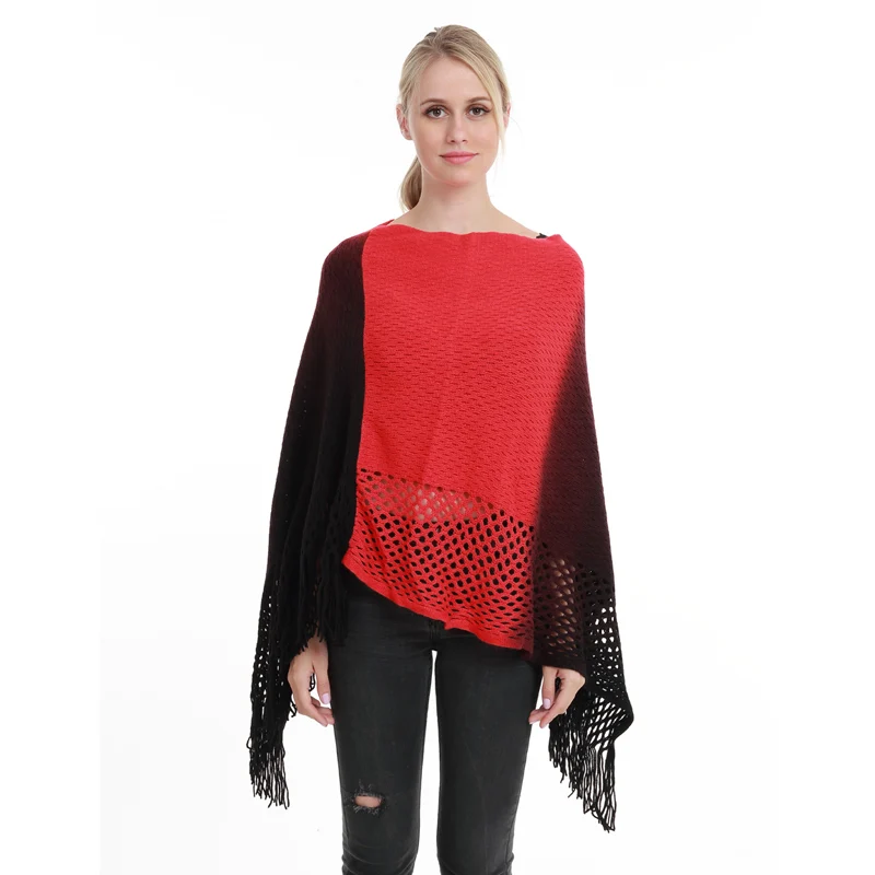 New Autumn Woman Poncho Fashion Sweater Kint Tassel Pullover Plus Size Poncho For Lady Hollow Large Cape Coat New Autumn Woman Poncho Fashion Sweater Kint Tassel Pullover Plus Size Poncho For Lady Hollow Large Cape Coat