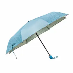 OUTAD компактный Размеры Для женщин двойной Применение Защита от солнца дождь зонтик модно открытый туристические защитные УФ-ветрозащитный