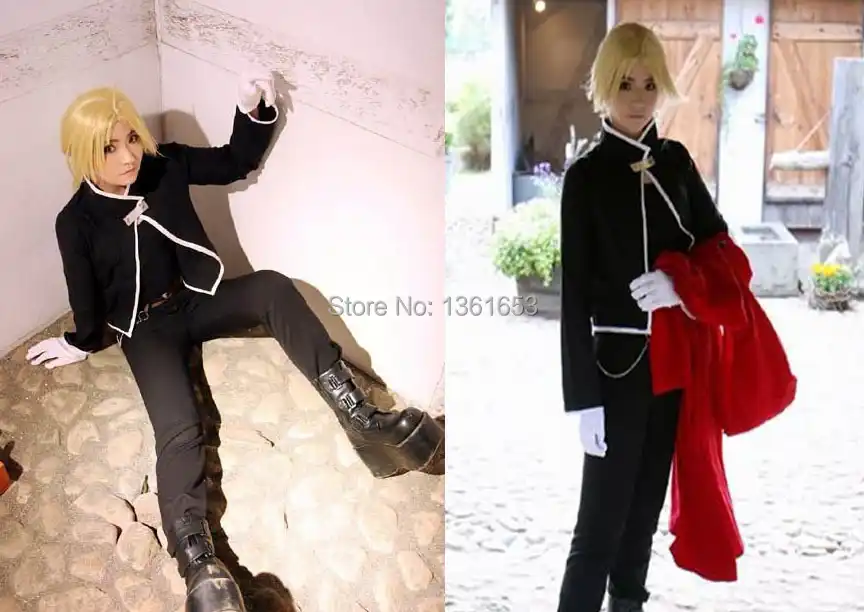 鋼の錬金術師コスプレ用アダルト黒エドワード衣装ハロウィンパーティードレス用男性と女性 Cosplay For Adults Full Metal Alchemist Cosplaydress Cosplay Aliexpress