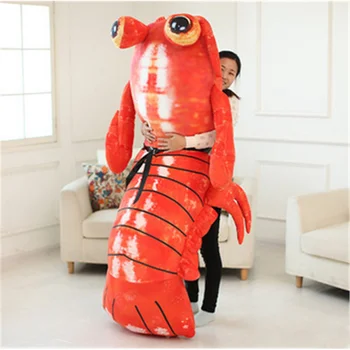 

Hot 78'' Giant Hung Huge Lobster Anime Mantis Shrimp Stuffed Soft Plush Doll Toy Toy Cute Gifts