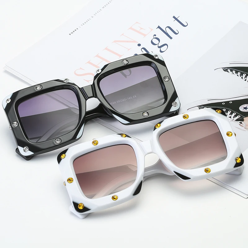 Женские солнцезащитные очки с большой оправой, модные, негабаритные, квадратные, солнцезащитные очки для женщин, винтажные, уф400, уличные, очки для девушек, Gafas Oculos