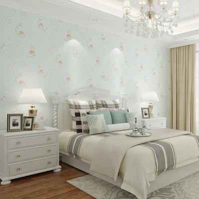 3D Garden Small Floral Non-woven Wallpaper Fresh Wedding Room Bedroom Living Room Background Wall Paper 3D Garden Small Floral Non-woven Wallpaper Fresh Wedding Room Bedroom Living Room Background Wall Paper