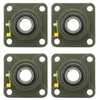 

1pcs Pillow Block Square Bearing 4 Blot Mounted Insert Bearing With Casting Housing Bearing Axial Linear