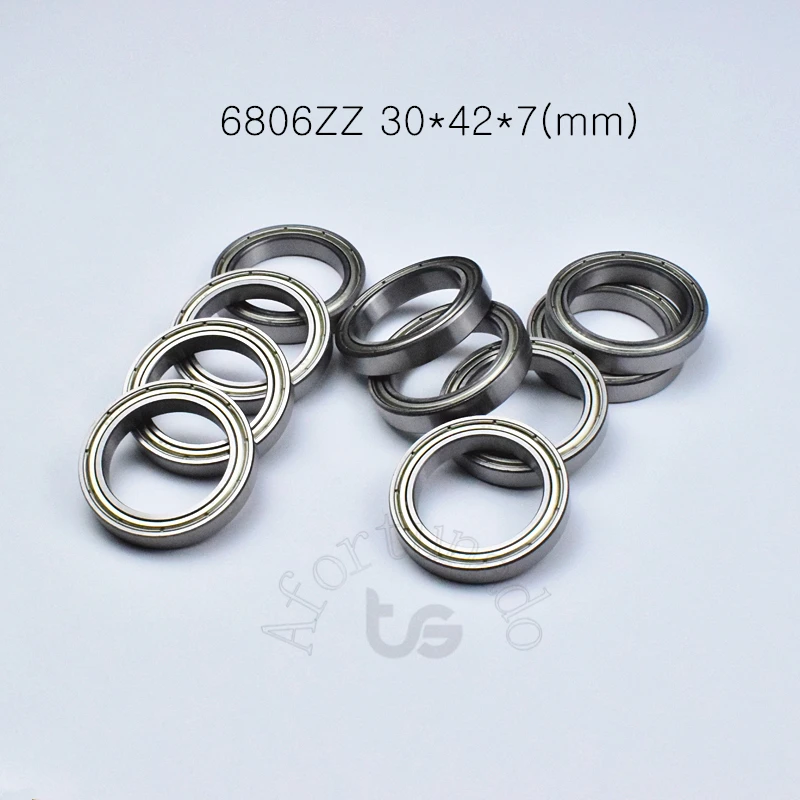 Подшипник 6806ZZ 30*42*7 (мм) 10 шт. фотоподшипник металлический герметичный подшипник