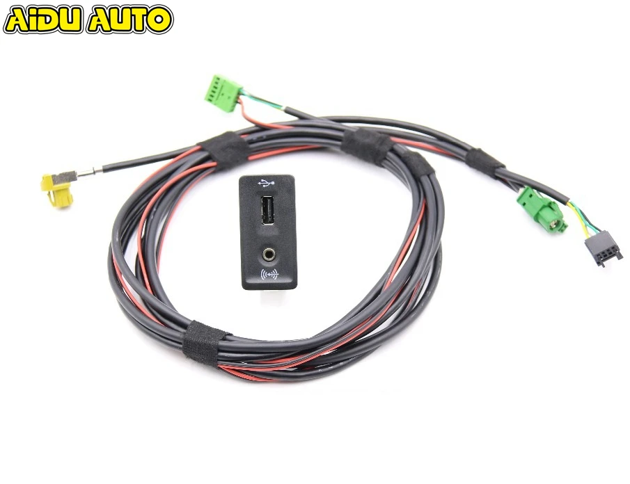  AIDUATO para VW Golf 7 MK7 CarPlay MDI USB AMI instalar enchufe interruptor botón arnés 5G0 035 222