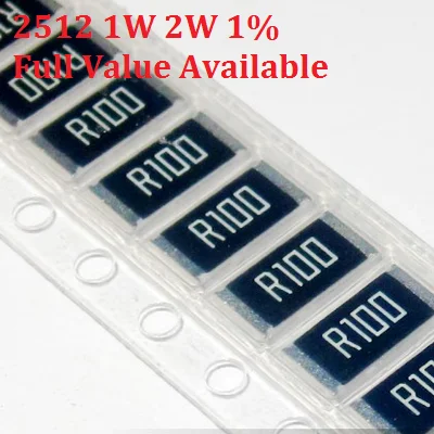 

50pcs 2512 0.01R 0.02R 0.05R 0.1R 0.2R 0.22R 0.33R 1W 1% R010 R020 R050 R100 R200 R220 R330 10/20mR/ohm SMD Alloy Resistor