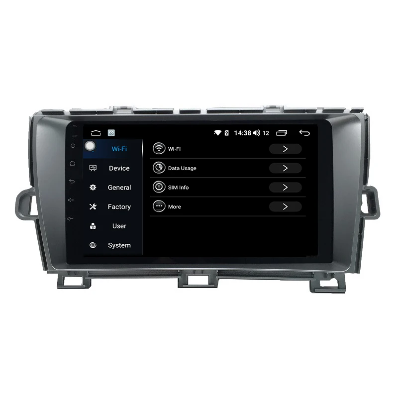 Cheap RHD Prius 2din Car dvd gps Android 9.0 8-core  car radio GPS navigation for TOYOTA Prius RHD 6