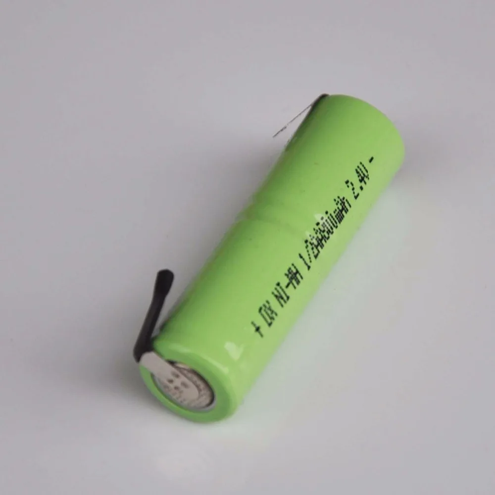 1-5 шт 800mah 2,4 V 1/2AA ni-mh аккумуляторная батарея 1/2 AA nimh ячейка с вкладками для сварки электробритва зубная щетка