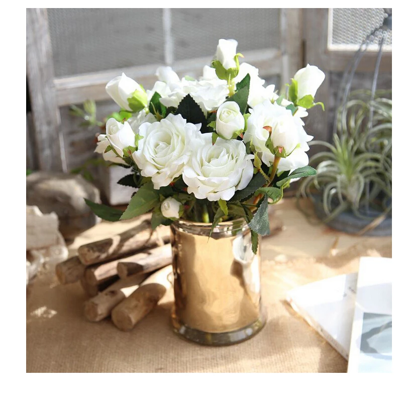 

CCINEE 100PCS Artificial Rose Flower Rose Used For Home Decoration Shipping In EMS