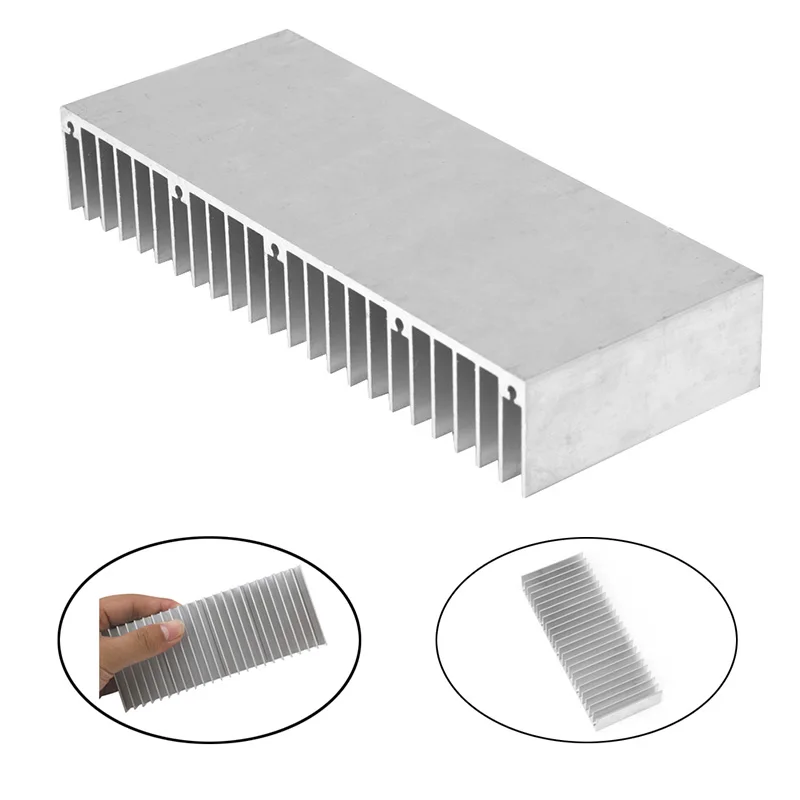 1Pc Aluminum Heatsink Radiator Extruded Profile Heat Sink for Electronic Chipset