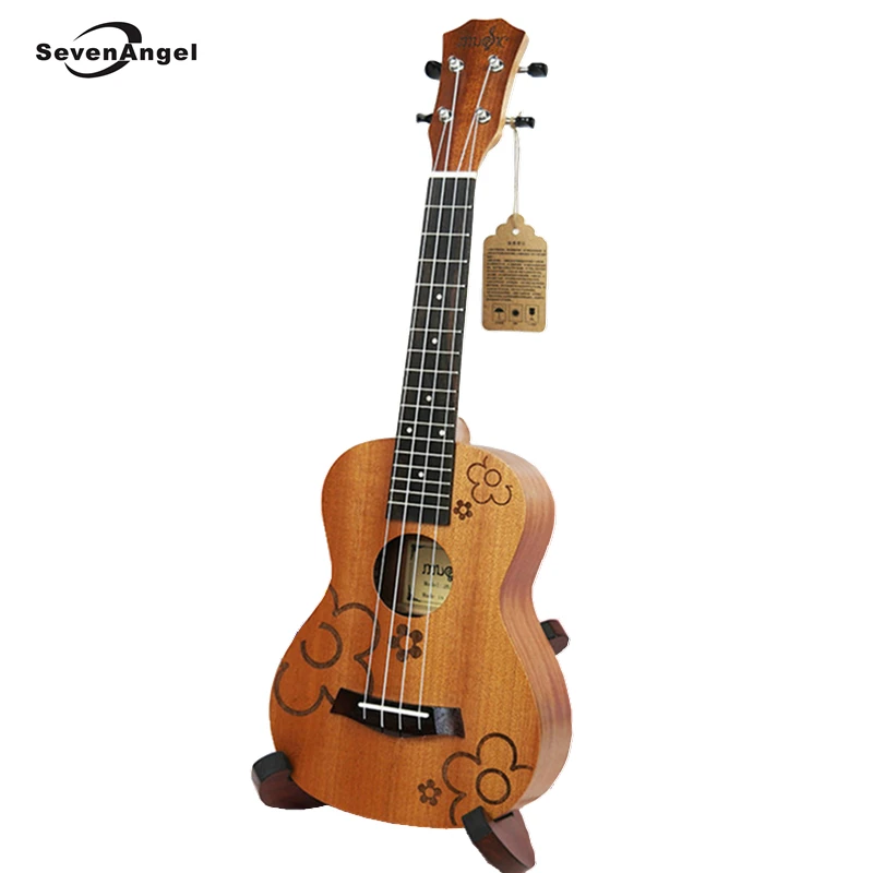 SevenAngel 23 &quotУкулеле концерт акустическая мини гитара из розового дерева Fretboard Uke 4