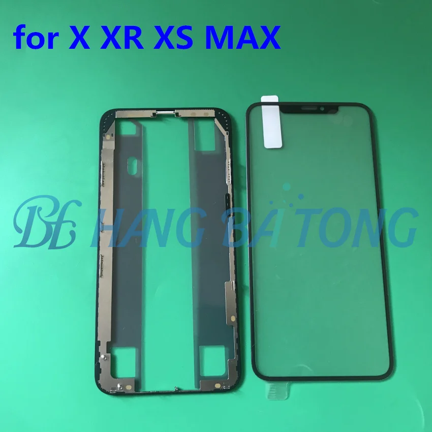 Сменный ЖК передняя сенсорная панель стекло внешняя линза предварительно паста ОСА рамка средняя Рамка для iphone X xr xs 11 11pro max