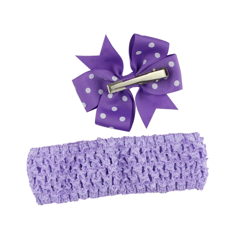 Baby Headbands Newly Design Little Girls Big Flower Elastic Lace Hair Accessories Handmade Flowers Headband (1)
