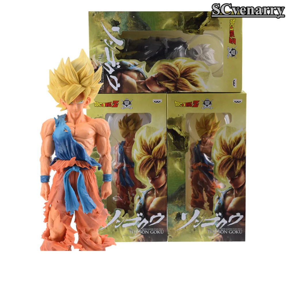 33 см Dragon Ball супер большой Dragonball Z Супер мастер звезды кусок Сон Гоку ПВХ фигурку