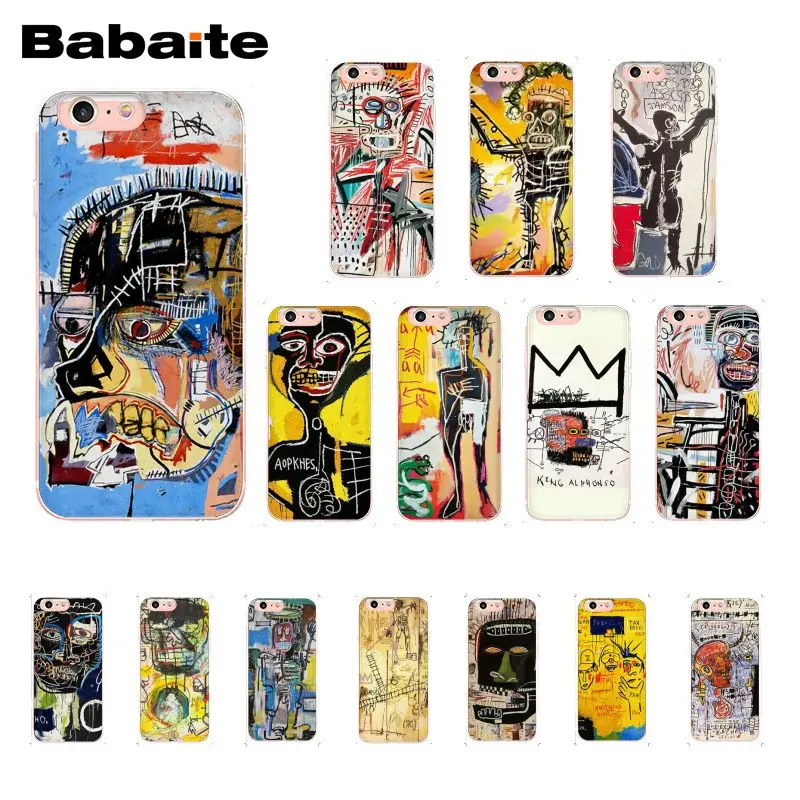Babaite Jean Michel Basquiat Art Graffiti Custom Photo Soft Phone Case