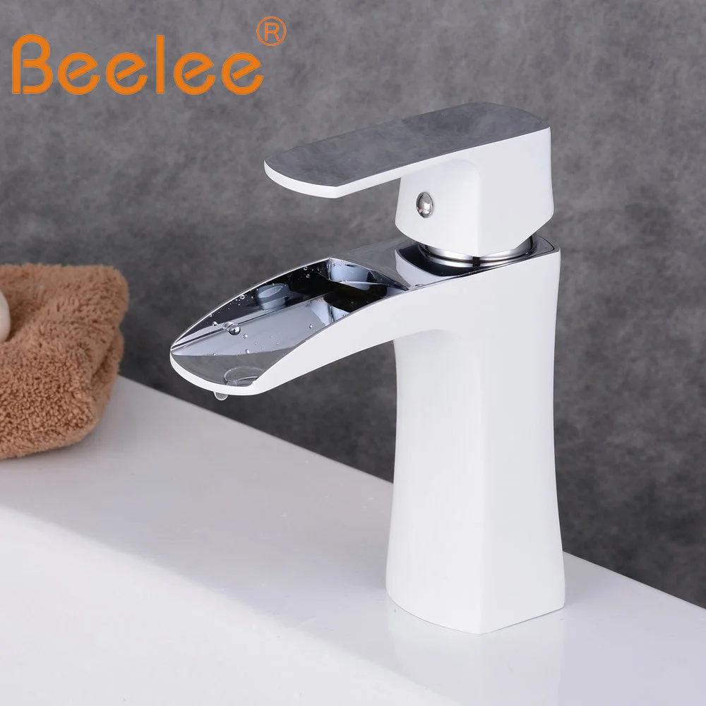 

Beelee Basin Mixer Faucet Modern Single Lever One Hole Vanity Sink Waterfall Taps grifo lavabo Faucets