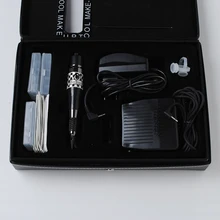 Профессиональные татуировки Постоянный Макияж машина комплект для бровей Подводка для глаз Средства ухода за губами с 30 иглы Совет