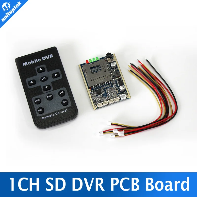 Real time 1CH Mini HD XBOX DVR PCB Board Up D1 30fps Support 32GB SD Card Security Digital For Model Aircraft Video Recorder