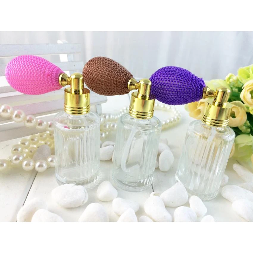 12ml Empty Glass Perfume Bottle with Spray Refillable Empty Gasbag