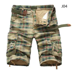 Мужские шорты 2019 Модные клетчатые пляжные шорты мужские s повседневные камуфляжные шорты в стиле милитари короткие мужские брюки бермуды