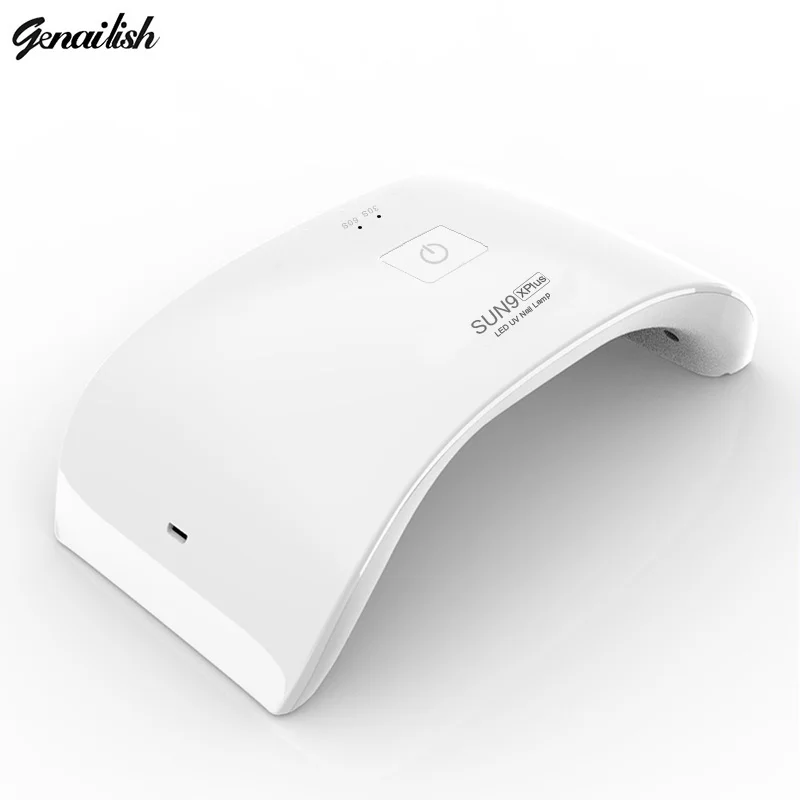 

Genailish Sun9XP 36W Nail Lamp UV Lamp Nail Dryer for UV Gel LED Gel Nail Polish Machine USE Charge Nail Art Tools 12 LEDS