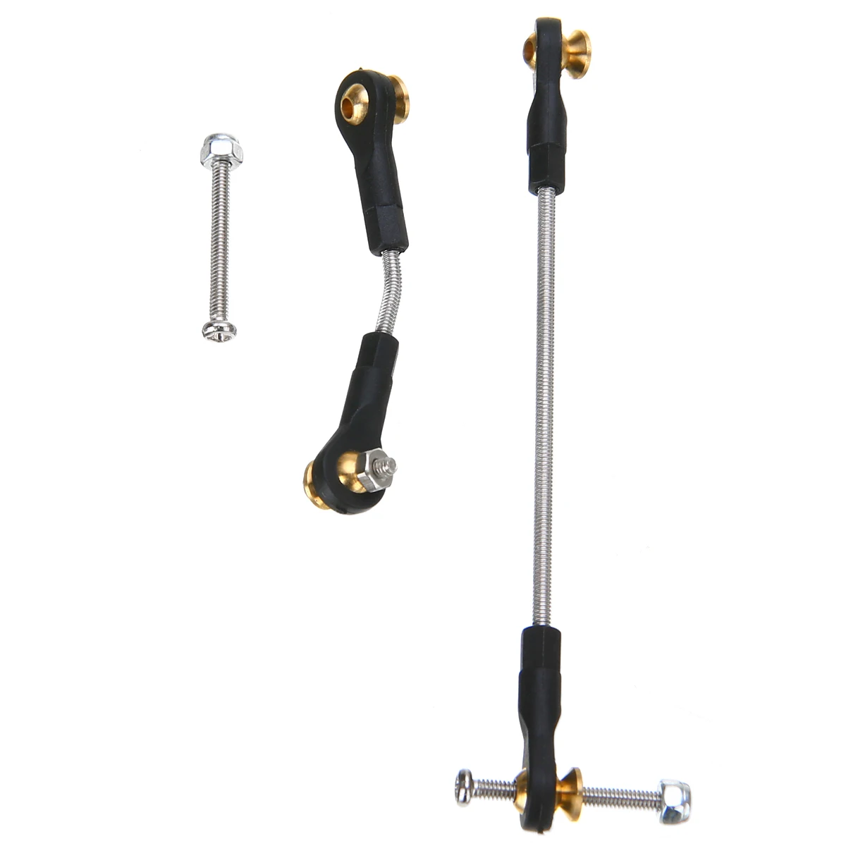 1 Set Metal RC Car Steering Rod RC Steering Rod RC Car Steering Pull Rod Upgrade Part For WPL B1 B14 B24 B24 C14 C24 1/16