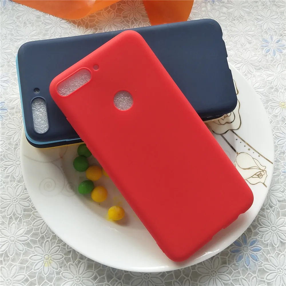 Высококачественный чехол для Huawei Honor Y7 Prime 2018 Enjoy 8 Macarons матовый Силиконовый |