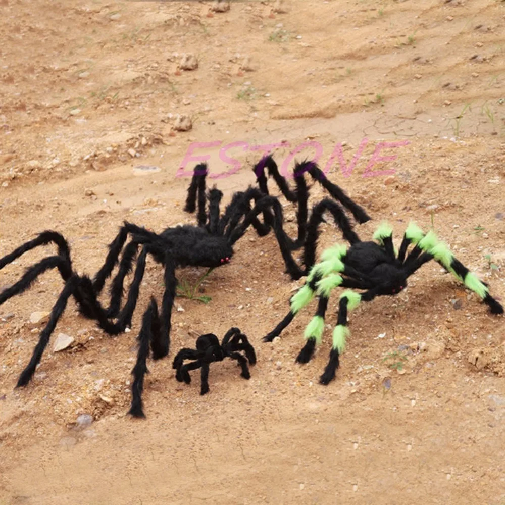 Плюшевый паук Хэллоуин реквизит Вечеринка Бар Крытый Открытый украшения паук Забавный