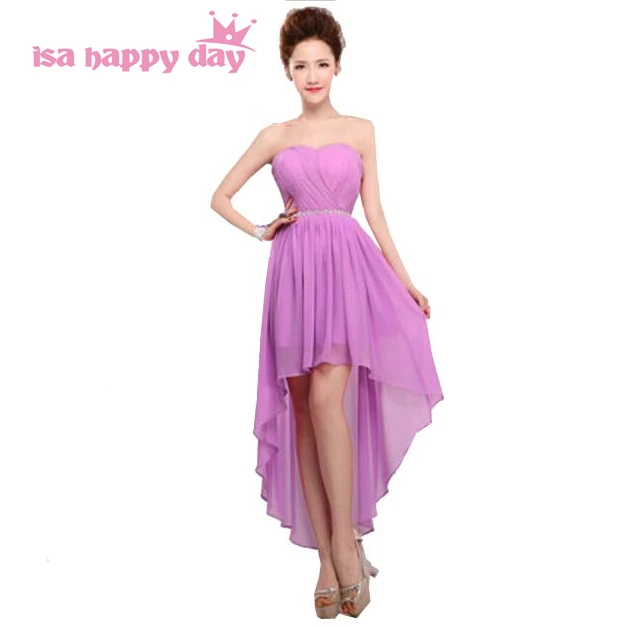 

special occasion chiffon dresses 2019 asymmetrical sweetheart elegant short front long back high low prom dress women H1093