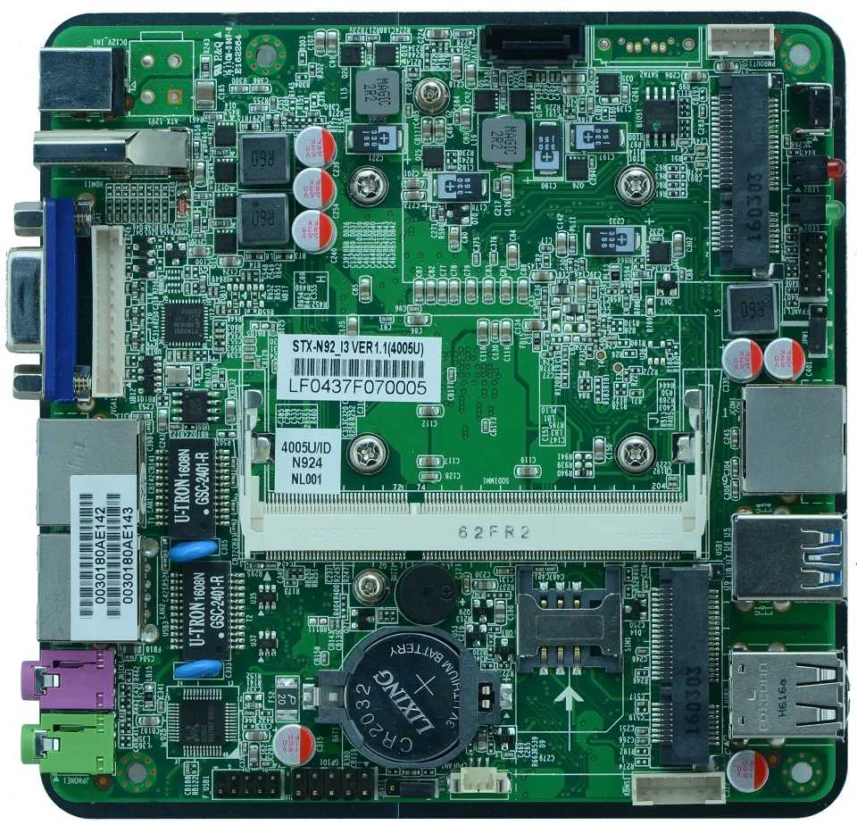 Безвентиляторная двойная Nics Nano материнская плата с процессором Intel Haswell-U i7 4500U
